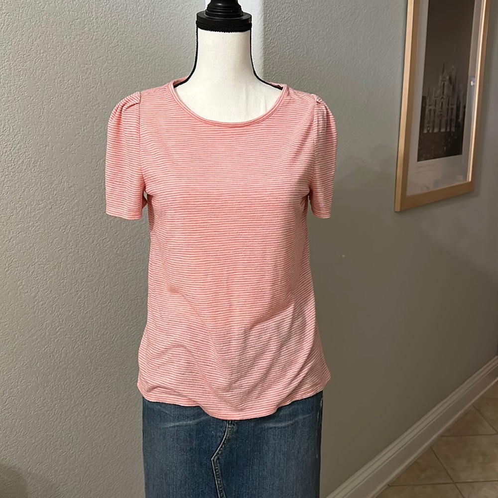Loft-Short Sleeve Knit Top